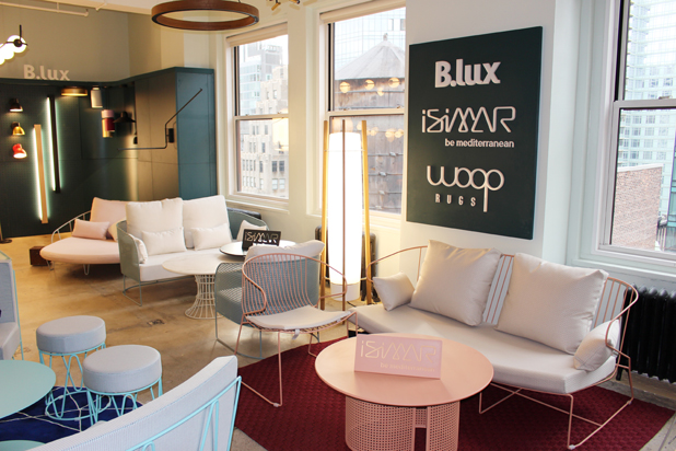 iSiMAR, B.lux and Woop Rugs showroom in New York (USA). Photo courtesy of iSiMAR