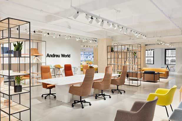 Showroom de Andreu World en Nueva York (EEUU). Foto cortesía de Andreu World