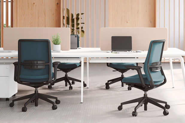 A+S office chairs designed by Alegre Design for Actiu. Photo courtesy of Actiu.