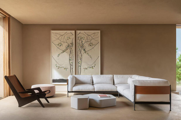 Colección de muebles de exterior OBI diseñada por el estudio Ludovica+Roberto para Expormim. Foto cortesía de Expormim.