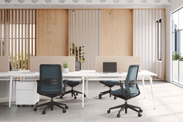 A+S-Work office chairs designed by Alegre Design for Actiu. Photo courtesy of Actiu. 