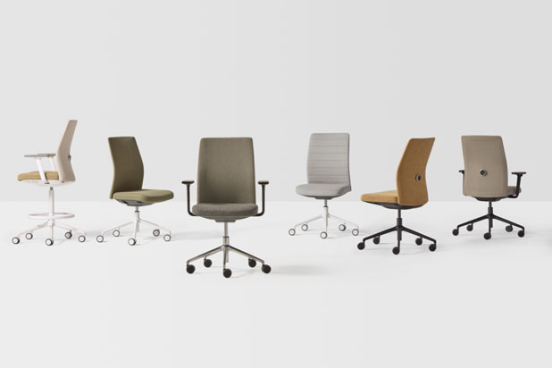 Esitt office chairs designed by Alegre Design for Inclass. Photo courtesy of Inclass.