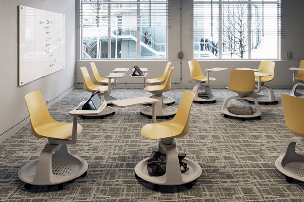 KLC educational chairs by Alegre Design for OMP Group. Photo courtesy of Alegre Design.