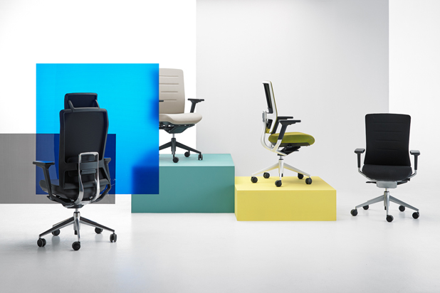 TNK FLEX office chairs by Alegre Design for Actiu. Photo courtesy of Alegre Design.