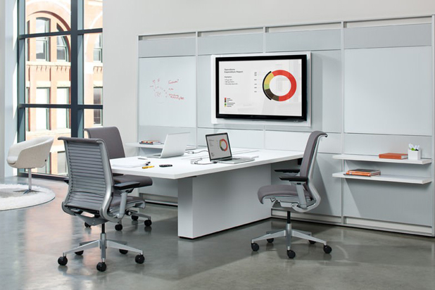 Office furniture, designed by Jorge Pensi for Steelcase