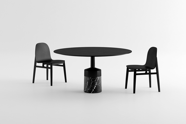 JOEY table by La Mamba and TERRA chairs designed by Isaac Piñéiro. Photo: Courtesy of La Mamba
