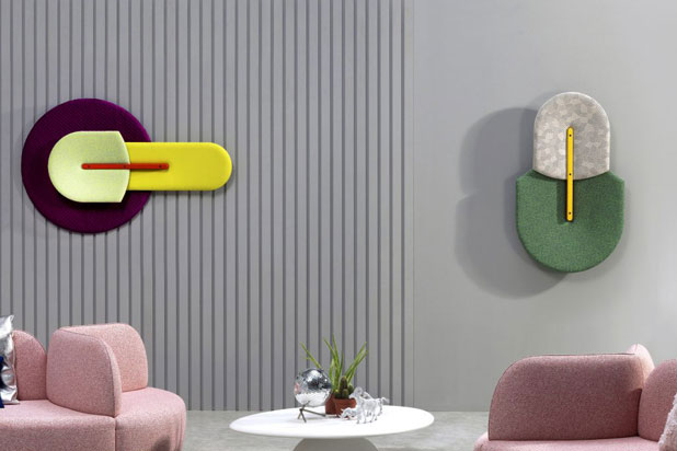BEETLE acustic wall panels by Mut Design for Sancal. Photo: Courtesy of Mut  show-slidebox
