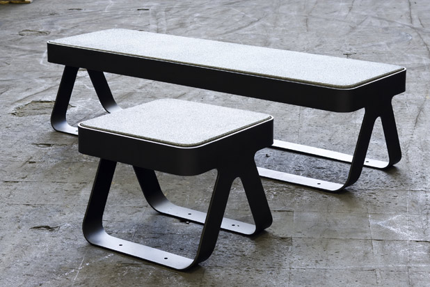 LINK Backless bench and stool by Nahtrang for Escofet