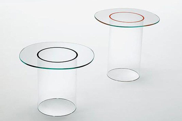 ROOUND low tables, designed by Victor Carrasco for Glas Italia