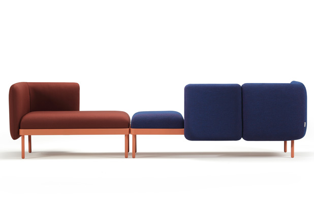 Colección de asientos y mesas MOSAICO diseñada para la empresa Sancal
