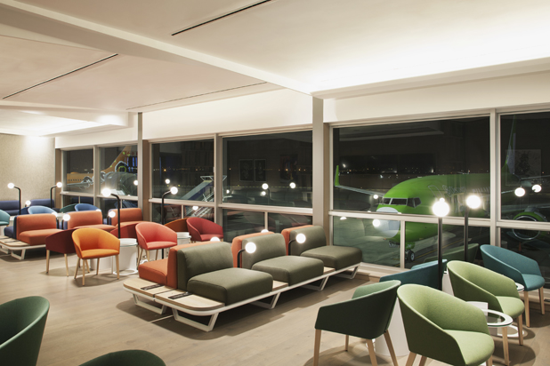 BRANDY chairs by Lievore Altherr Molina for Andreu World at the Johannesburg Airport in South Africa. Photo courtesy of Andreu World.
