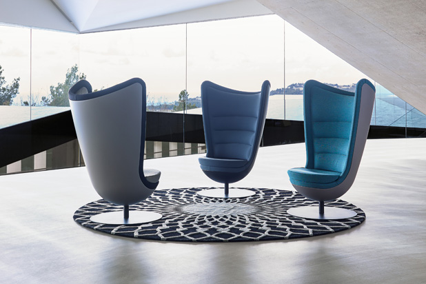 BADMINTON lounge seating collection designed by ITEMdesignwork for Actiu. Photo courtesy of Actiu.