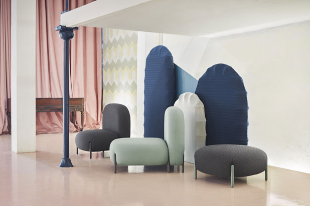 Colección de mobiliario BALLOON diseñada por Clap Studio para .annud. Foto cortesía de .annud.