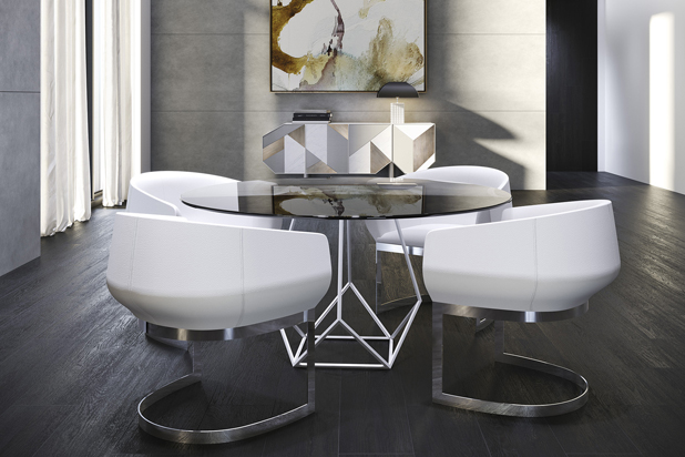 Mesa de comedor ANNETTE diseñada por J.M. Ferrero para Colección Alexandra