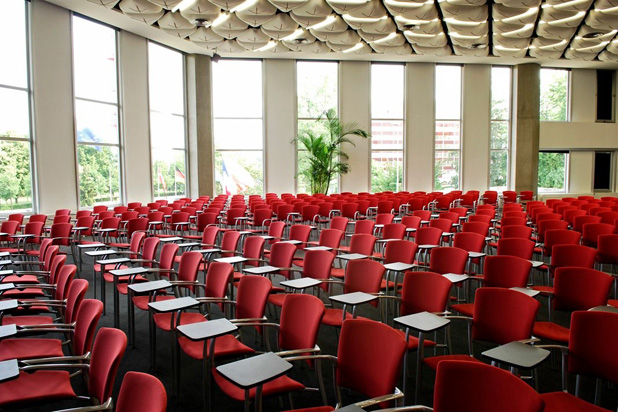 EINA chairs at the auditorium of the Palais des Congrès in Strasbourg, France