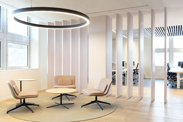 Forma 5´s furniture at the Nestlè offices in Esplugues de Llobregat (Barcelona), Spain. Photo courtesy of Forma 5.