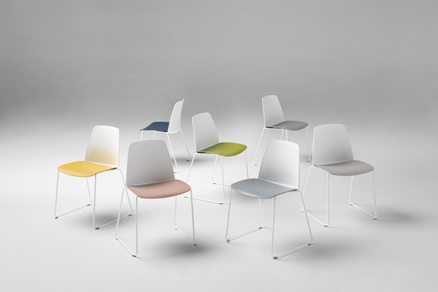 UNNIA chairs, new colours, by Simon Pengelly for Inclass