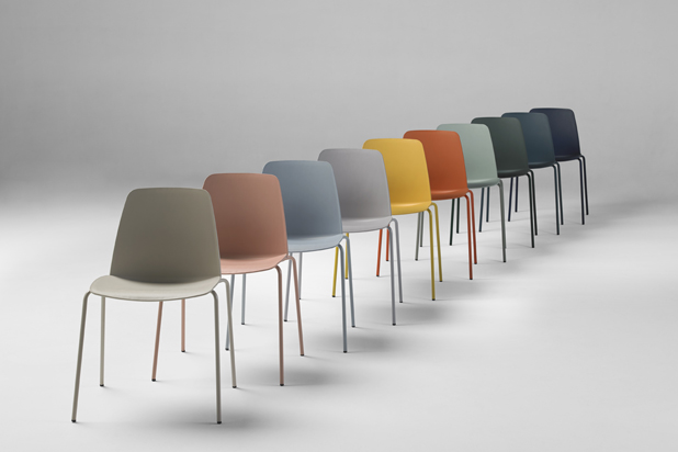 UNNIA chairs, new colours, by Simon Pengelly for Inclass