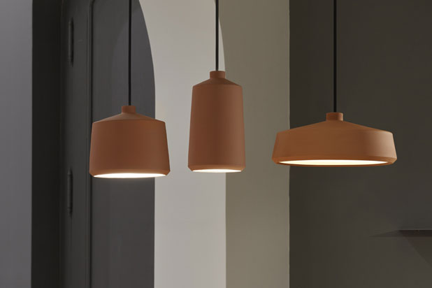 FLAME hanging lamps designed by Miguel Ángel García for Pott Project. Photo courtesy of Pott Project.