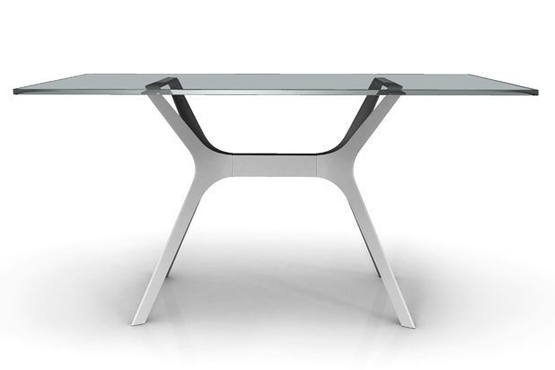 VELA table, designed by Fabrizio Batoni for BARCELONA Dd