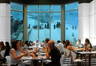 Silla Globus en el Ski Dubai Mall of Emirates (EAU)