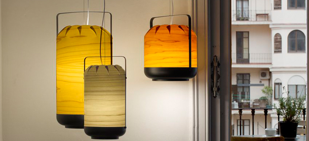 Colección de lámparas Chou, diseñada por Yonoh