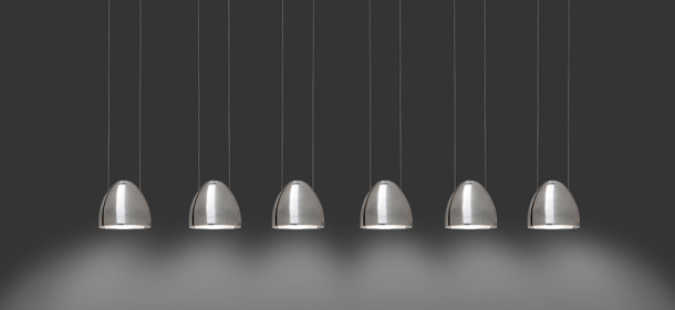 Luminarias de suspensión Led Oval, diseñadas por Cristian Cubiñá