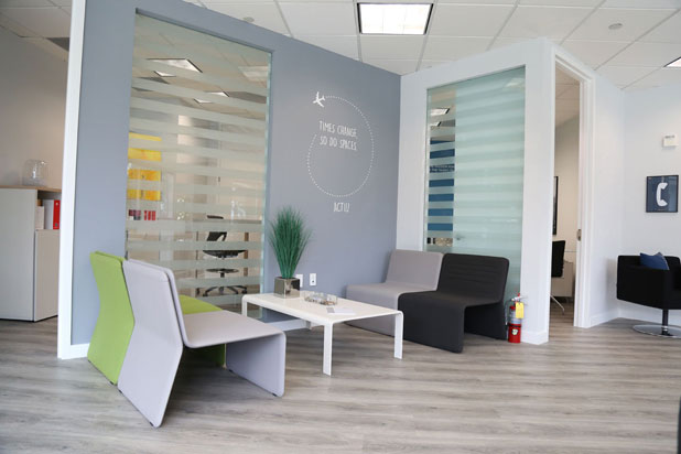 Actiu's showroom in Miami