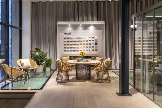 Kettal´s new showroom in London, United Kingdom. Photo courtesy of Kettal.