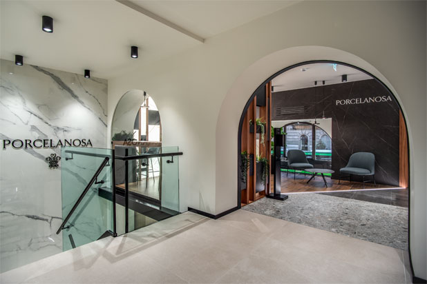 Porcelanosa´s showroom in Milan (Italy). Photo by Vincenzo Tambasco, courtesy of Porcelanosa.