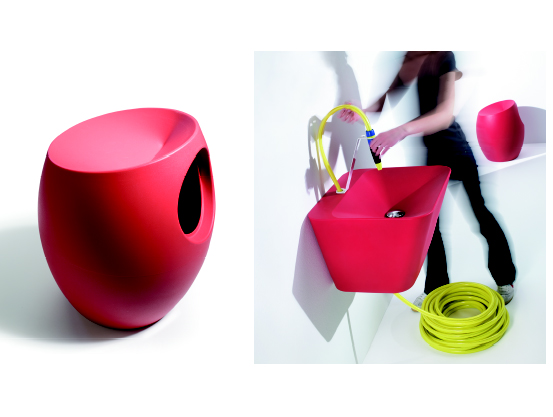 Simplex stool y Simple sink, 2005