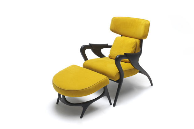 ISADORA armchair and footstool