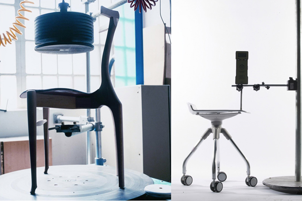Tests carried out on chairs at AIDIMME's labs. Photo courtesy of AIDIMME