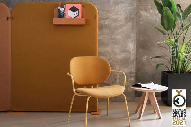 OLA space divider designed by Silvia Ceñal for Ondarreta