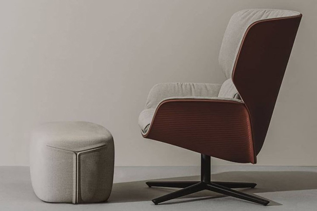 Nuez Lounge BIO® armchair, designed by Patricia Urquiola for Andreu World. Photo courtesy of Andreu World.