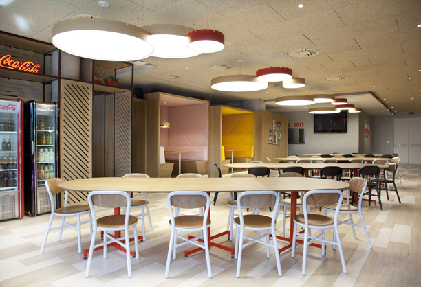 Scout lamps by Stone Designs for B.lux at Coca-Cola’s HQ in Madrid