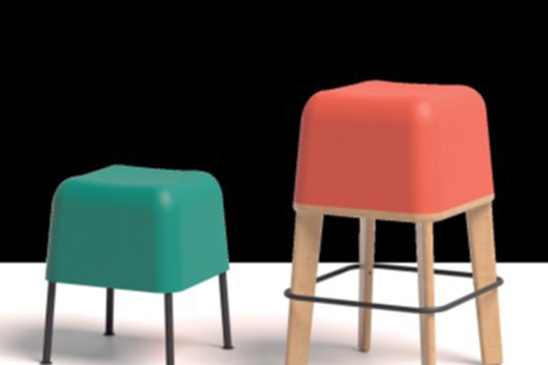 ABISKO stool collection designed by Stone Designs for Bõln. Photo courtesy of Bõln.