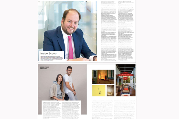 Advertising report about Spanish design in Darc magazine