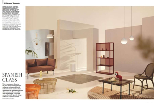 Advertising report about Spanish design in Wallpaper magazine