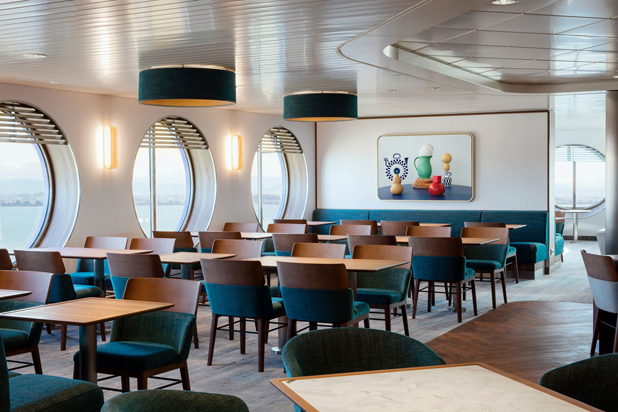 Capdell´s seating at the Brittany Ferries. Photo courtesy of Capdell.
