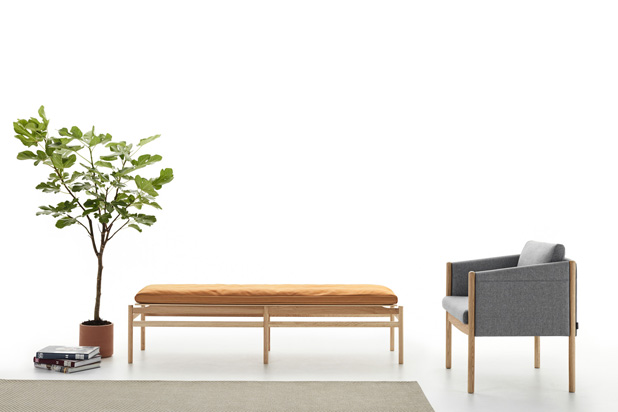 BUD bench and armchair, designed by Francesc Rifé for Cármenes