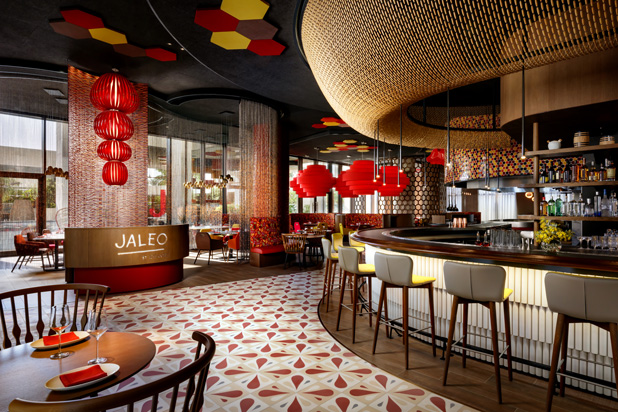 Jaleo restaurant by Chef José Andrés in Dubai, UEA. Photo by Atlantis, courtesy of Capella García Arquitectura.