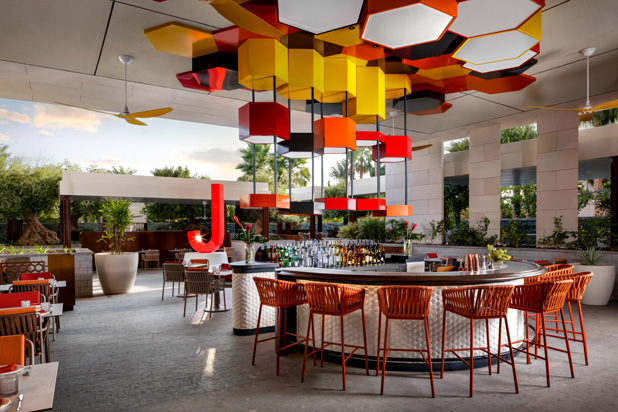 Jaleo restaurant by Chef José Andrés in Dubai, UEA. Photo by Atlantis, courtesy of Capella García Arquitectura.