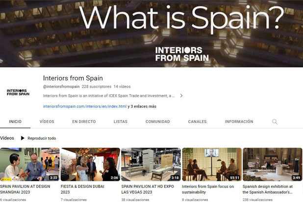 Interiors from Spain YouTube Channel