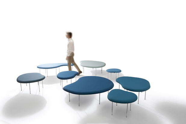DROPLETS stools Claesson Koivisto Rune Architects for Capdell. Photo: Courtesy of Capdell