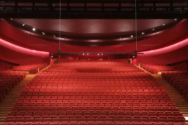 Ezcaray Seating armchairs at the “Comédie Scène Nationale de Clermort-Ferrand” in France. Photo by Mathieu Noël, courtesy of Ezcaray Seating.
