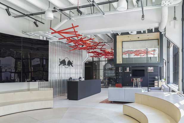 Red Bull offices in Warsaw (Poland). Photo by Pion Poziom, courtesy of Forma 5.