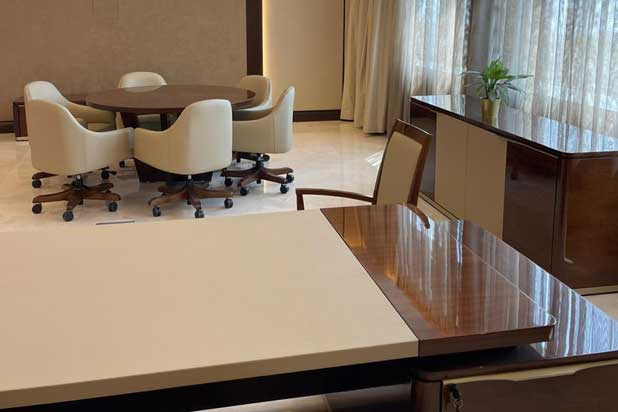 Hurtado furniture at the Burgan Bank Headquarters in Kuwait. Photo courtesy of Hurtado.