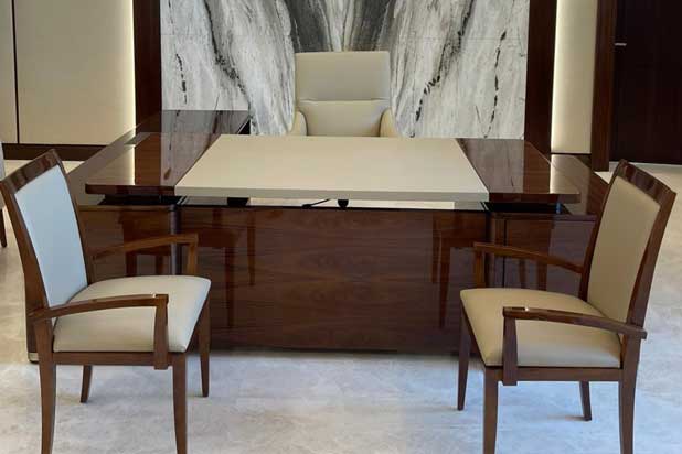 Hurtado furniture at the Burgan Bank Headquarters in Kuwait. Photo courtesy of Hurtado.