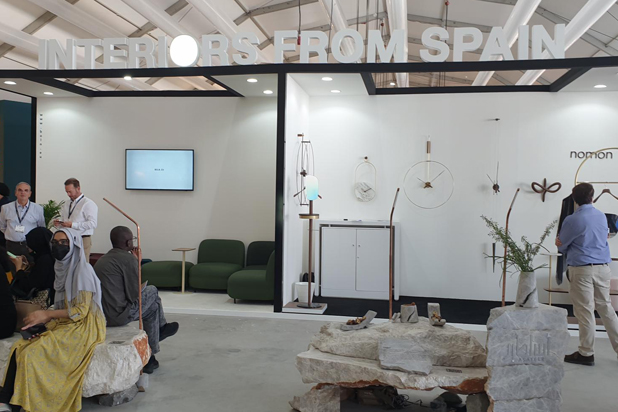 Spain Pavillion at the Design Dubai fair 2022 in Dubai, UAE